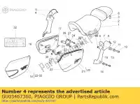 GU03467360, Piaggio Group, delantero derecho proteger negro moto-guzzi california special sport california special sport al pi 1100 2001 2002, Nuevo