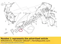 AP8269353, Piaggio Group, lh front fairing. red aprilia sr ie carb my 50, New