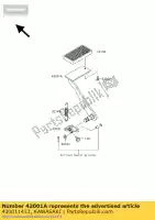 430011433, Kawasaki, lever-brake,pedal kawasaki vn classic tourer fi 1500, New