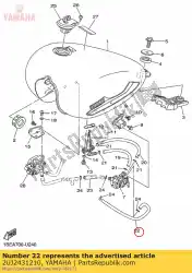 Ici, vous pouvez commander le tuyau 2 auprès de Yamaha , avec le numéro de pièce 2UJ2431210: