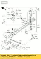 430150153, Kawasaki, cilindro-conjunto-mestre, rr klx125 kawasaki d tracker klx 125 2010 2011 2012 2013 2015 2016, Novo