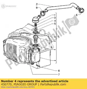 Piaggio Group 430770 federaufnahme - Lado inferior