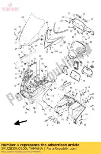 yamaha 5RU2835U0100 painel 1 - Lado inferior