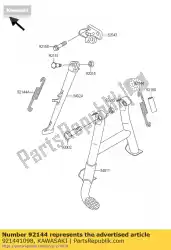 Tutaj możesz zamówić spr?? Yna, statyw centralny zx750-f1 od Kawasaki , z numerem części 921441098: