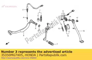 Honda 35350MG7405 sw assy., rr stop - Lado inferior