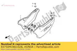 Here you can order the cover set, l. Side (wl) * from Honda, with part number 83750MCN610ZB: