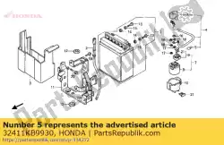 geen beschrijving beschikbaar op dit moment van Honda, met onderdeel nummer 32411KB9930, bestel je hier online:
