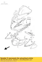 6827015H10GLR, Suzuki, zestaw ta?m, korpus c suzuki gsx bking bk hayabusa ruf r bka bkuf gsx1300r 1300 , Nowy