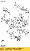 2111031G00, Suzuki, face, entraînement fixe suzuki  lt a 700 750 2005 2006 2007 2008 2009 2010 2011 2012 2014 2015 2016 2017 2018 2019, Nouveau