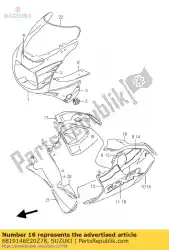 Qui puoi ordinare emblema, cappuccio, l. Da Suzuki , con numero parte 6819146E20Z78: