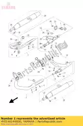 Aqui você pode pedir o flange, tubo de escape em Yamaha , com o número da peça 4YE146140000: