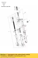 T2040532, Triumph, montaje de la pata de la horquilla l triumph bonneville from vin 380777 & se bonneville from vin 380777/ se 865 2007 2008 2009 2010, Nuevo