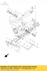 Here you can order the shaft, pivot from Yamaha, with part number 4NK221410900: