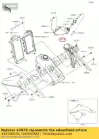 430780039, Kawasaki, serbatoio kawasaki klx  r klx450r klx450 450 , Nuovo