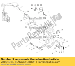 aprilia 2B004845 supporto per dispositivi elettrici - Lato sinistro