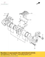 6910845000, Suzuki, bota, pistão suzuki gs gsx gv vs vx 750 800 850 1100 1400 1985 1986 1987 1988 1989 1990 1991 1992, Novo