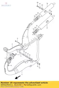 suzuki 0940246511 klem - Onderkant