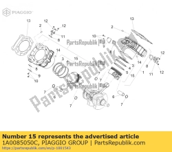 Aprilia 1A0085050C, Kolben (c), OEM: Aprilia 1A0085050C