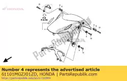 Aqui você pode pedir o fender, fr * nhb01 * em Honda , com o número da peça 61101MGZJ01ZD: