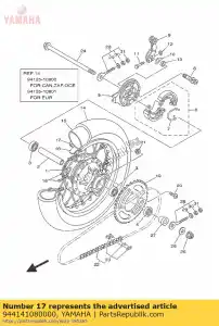 yamaha 944141080000 cerchio (1.40-10) - Il fondo