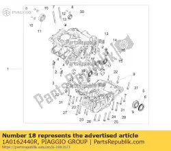 semicuscinetto van banco rosso van Piaggio Group, met onderdeel nummer 1A0162440R, bestel je hier online: