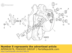 aprilia AP0942674 nut m8 - Left side