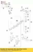 16181D0103, KTM, amortisseur de direction sans collier ktm rc rc8 rc8r super duke 990 1190 1200 2007 2008 2009 2010 2011 2012 2013 2014 2015 2016, Nouveau