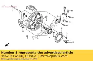 Honda 44620KTW900 collar, fr eje di - Lado inferior