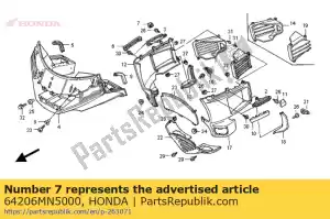 Honda 64206MN5000 molduras, r. rr. lado - Lado inferior
