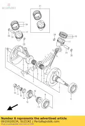 Ici, vous pouvez commander le machine à laver auprès de Suzuki , avec le numéro de pièce 0916030034: