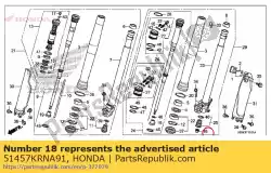 Aquí puede pedir tapa, válvula de aire de Honda , con el número de pieza 51457KRNA91:
