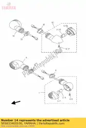 knipperlicht 2 van Yamaha, met onderdeel nummer 5PS833400100, bestel je hier online: