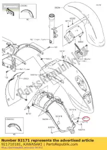 kawasaki 921710181 pince zr750-j1h - La partie au fond