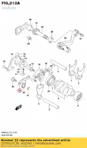 Suzuki 2535027C30 tappo, maiusc c - Il fondo