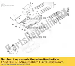 middelste konsole van Piaggio Group, met onderdeel nummer 67361200T7, bestel je hier online: