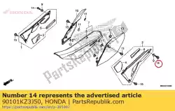 Here you can order the bolt, flange, 8x24 from Honda, with part number 90101KZ3J50: