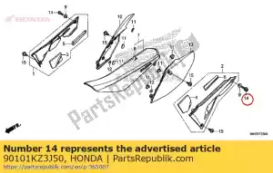 honda 90101KZ3J50 bolt, flange, 8x24 - Bottom side