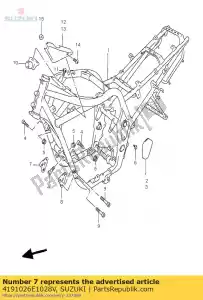 suzuki 4191026E1028V plate, eng mnt, r - Dół