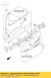 Here you can order the cowling comp,un from Suzuki, with part number 9447014J00YBD: