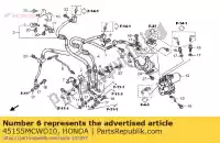 45155MCWD10, Honda, clamper, fr. mangueira do freio honda vfr  a vfr800a 800 , Novo