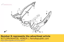 Here you can order the no description available at the moment from Honda, with part number 83712MV9640ZB:
