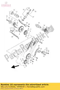 yamaha 5EL121710000 árvore de cames 1 - Lado inferior