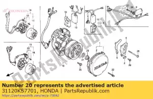 Honda 31120KS7701 comp stator. (koku - La partie au fond