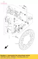 Ici, vous pouvez commander le frein à disque auprès de Yamaha , avec le numéro de pièce 5SEF582T1000: