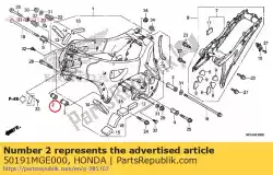 Ici, vous pouvez commander le col a, r. Suspension de moteur auprès de Honda , avec le numéro de pièce 50191MGE000: