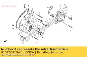 honda 90087KWF940 tapa, 32 mm - Lado inferior