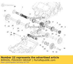 Aprilia 849426, Snap ring, OEM: Aprilia 849426