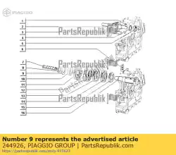 Ici, vous pouvez commander le machine à laver auprès de Piaggio Group , avec le numéro de pièce 244926:
