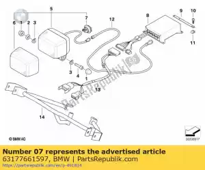 bmw 63177661597 tubulare module - Bottom side