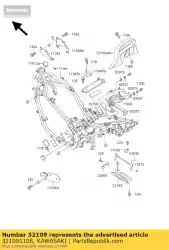 Tutaj możesz zamówić uchwyt-ramka zx900-a1 od Kawasaki , z numerem części 321091108: